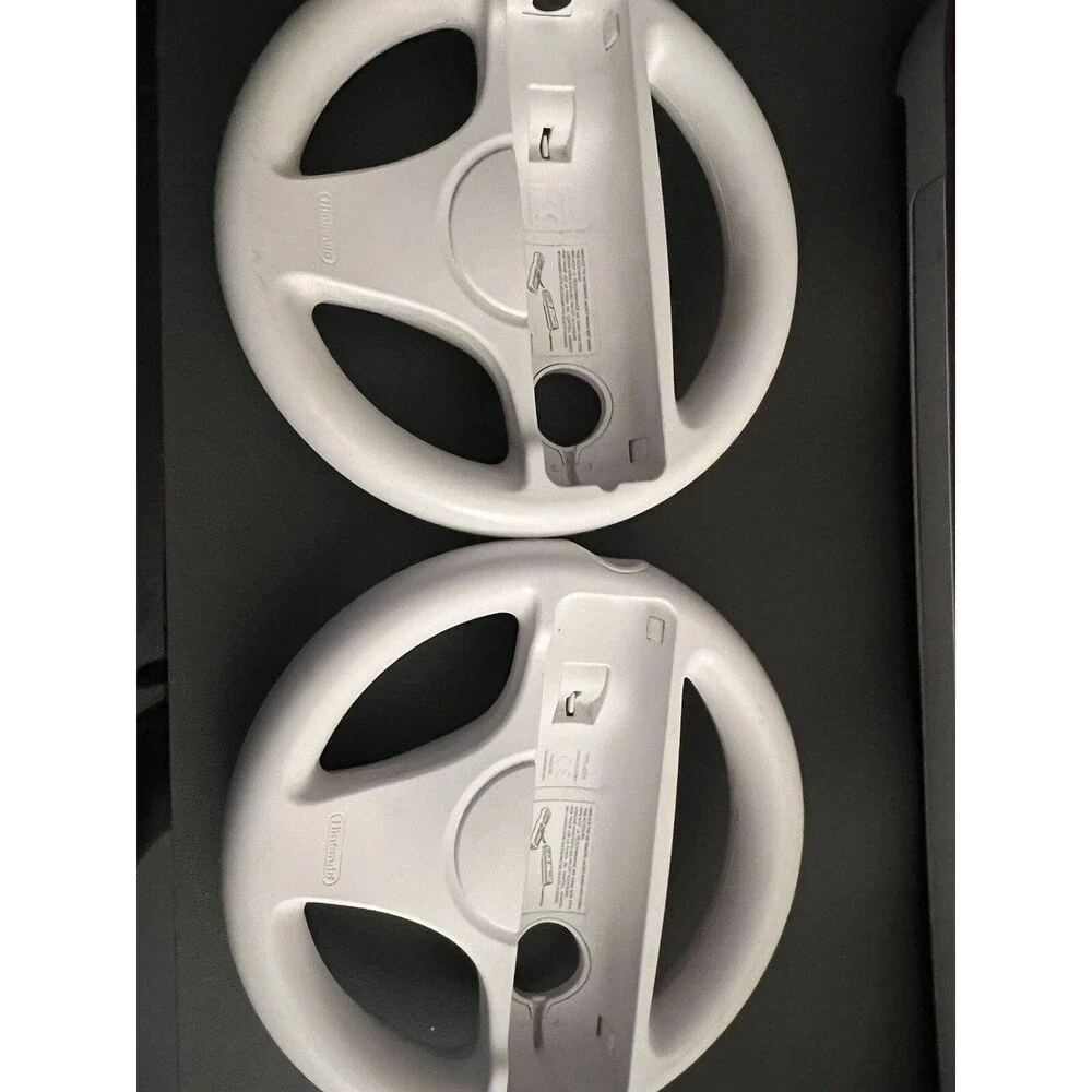 2 Pack Mario Kart Racing Steering Wheel for Nintendo Wii Remote Game Controller